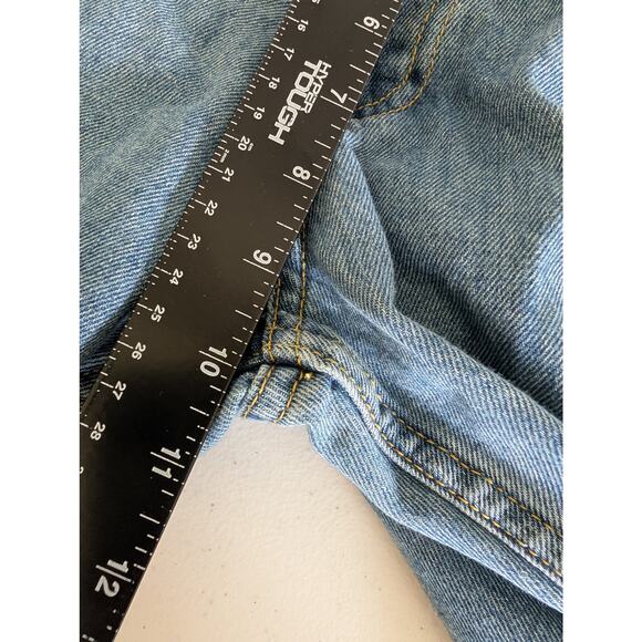 Youngla 609 Jeans Men Size 30Rx29* Baggy Laid Back Straight Leg Light Blue Wash - Picture 7 of 10